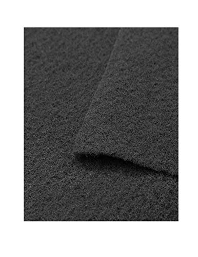 CFS – Pack of 2, Premium Cut-to-Fit Universal Activated Carbon Pad for Air Filter – Fresh and Filtered Air for Aquariums and Pond– Removed Odor and VOC's – 18” x 10” – Black