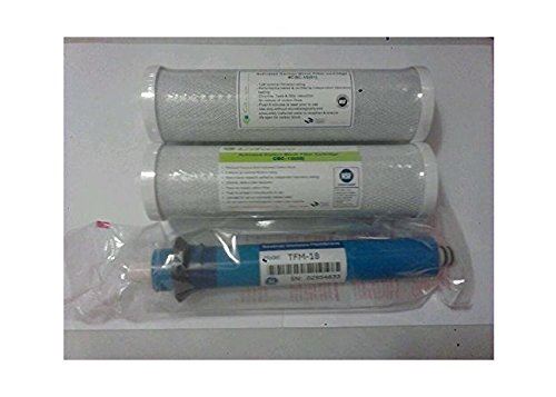 GE TFM-18 18 GPD RO Reverse Osmosis GE Membrane w/ Ca Ware Pre & Post Filters FX