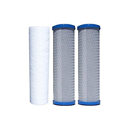 Coralife Pure-Flo RO Replacement Filter 1 Sediment Micron/2 Carbon Cartridges