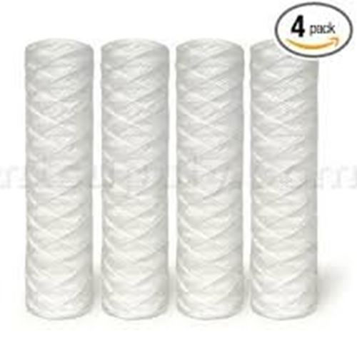 Compatible to Pentek WP-5 String-Wound Polypropylene Filter Cartridges, 4 Pack,