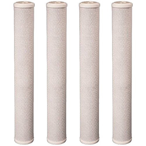 CFS –4 Pack Water Filters Cartridge Compatible with Supera RIF-10 – Removes Bad Taste and Odor – Carbon Block Replacement Cartridge – Whole House Replacement Cartridge 20” Water Filtration System