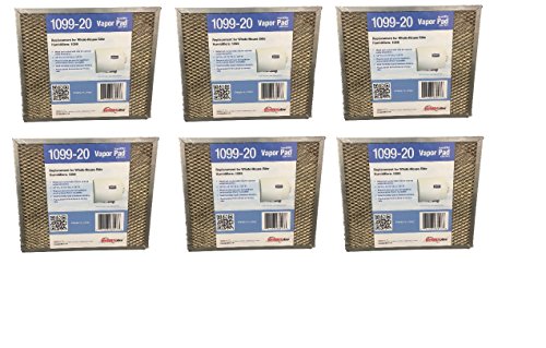 6 Pack (CASE) of GENERALAIRE 1099-20, 7047 Replacement Evaporator Filter Pads