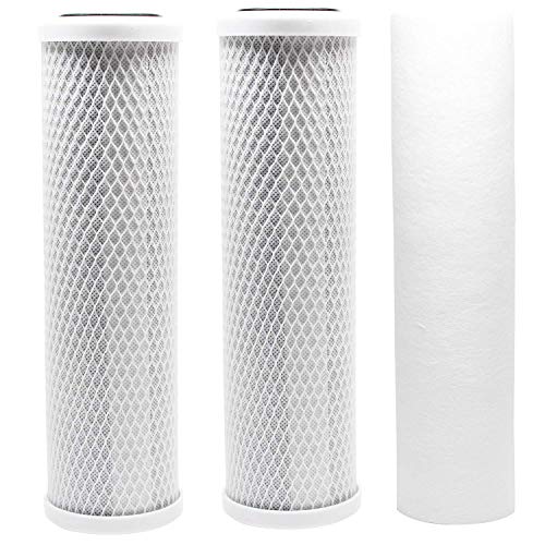 Compatible Filter Kit for Watts WP-4V RO System - Includes Carbon Block Filters & Polypropylene Sediment Filter