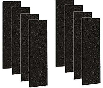 CFS – Pack of 8, Premium Activated Carbon Pad for Air Filter FLT4825 HEPA Filter, AC4800 Series– Fresh and Filtered Air for Indoor, Home Filtration – Removed Odor and VOC's – Black