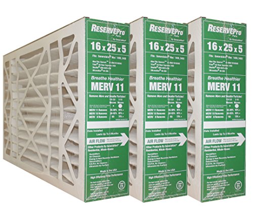 3-PK ReservePro 4541 (old #4511) 16"x25"x5" Air Filter-Actual Size= 15 5/8 x 24 3/16 x 4 15/16-6FM1625