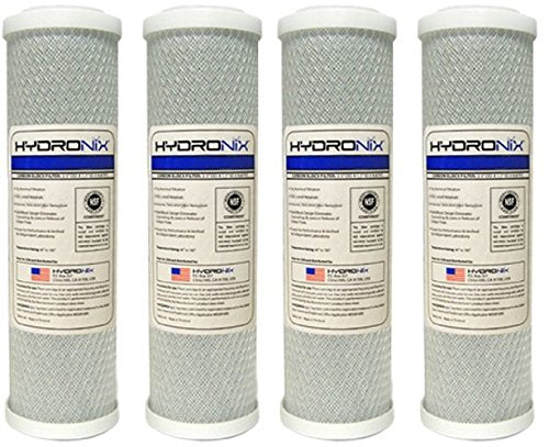 Hydronix CB-25-1005 NSF Carbon Block Filter 2.5" OD X 9 7/8" Length, 5 Micron (F?ur Pa?k)