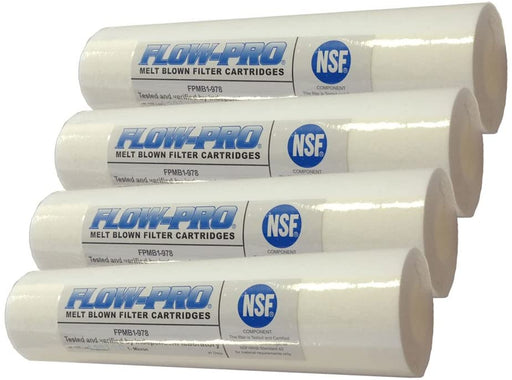 FLOW-PRO 1M-4PK 1-Micron Sediment Water Filter Cartridge, 4-Pack