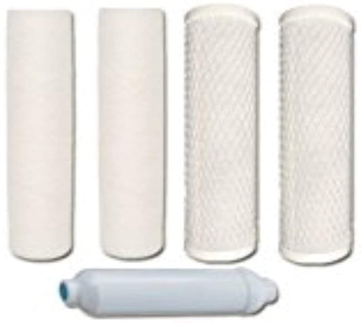 Fits Purwater PW-RO4L RO System Replacement Prefilter and Postfilter Kit - 1/4 Quick Connect by CFS