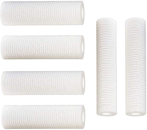 CFS – 6 Pack Sediment Water Filters Cartridge Compatible with AP110, WHCF-GD05, FPMBG-5-975 – Remove Bad Taste & Odor – Whole House Replacement 10" Filtration System, 5-Micron, White