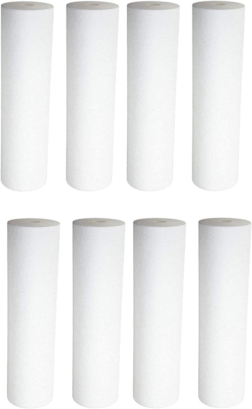 CFS – 8 Pack Sediment Water Filters Cartridge Compatible with GE GXWH04F, GXWH20F, GXWH20S, GXRM10, GX1S01R – Remove Bad Taste & Odor – Replacement Cartridge 10" Water Filtration System, 5-Micron