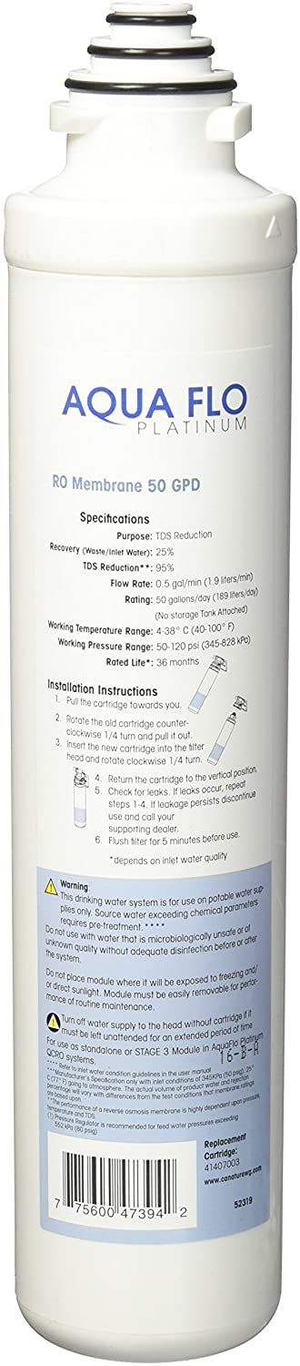 Pura 41407003 Quick Change RO Membrane 50 GPD