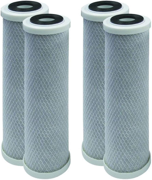 CFS –Water Filters Cartridge Compatible with CFB-PB10 Model – Removes Bad Taste & Odor - Carbon Block 10” Replacement Cartridge – Whole House Water Filtration, 5 Micron, 4 Pack